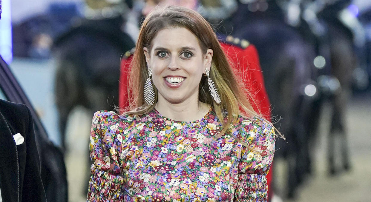 Princess Beatrice looked stunning on the red carpet. (Getty Images)