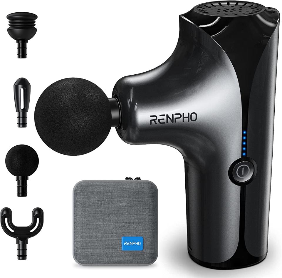 Renpho Powerful Mini Massage Gun. Image via Amazon.