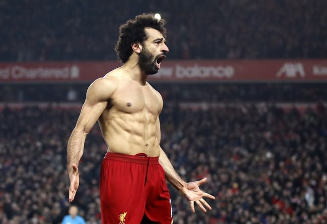 "We're going to win the league" rang around a raucous Anfield after Mohamed Salah ripped off his shirt to celebrate securing victory over Manchester United in January. The Egyptian forward sealed a 2-0 win deep into added time by racing on to Alisson Becker's kick to roll the ball under David De Gea