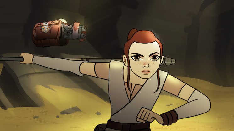 Star Wars Forces of Destiny Rey BB-8 Bandits