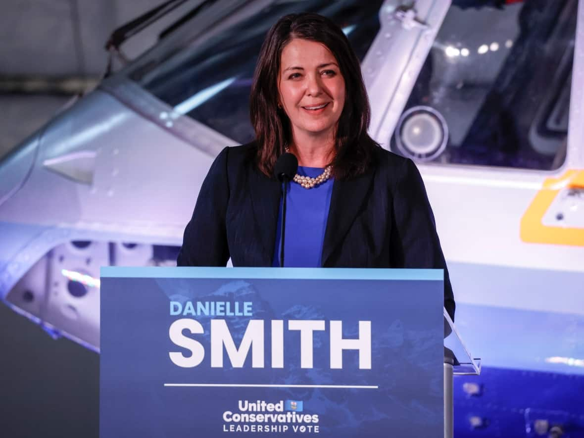 UCP leadership candidate Danielle Smith wants to give each Albertan a $300 health spending account if she becomes premier.  (Jeff McIntosh/The Canadian Press - image credit)