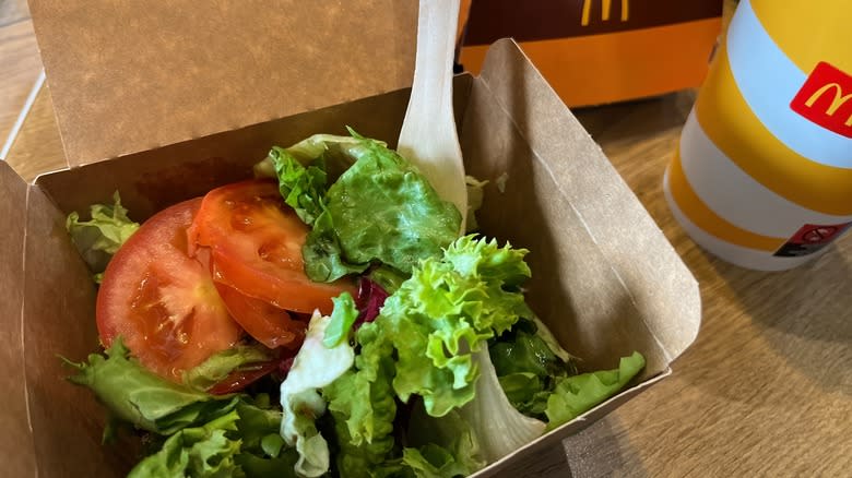 A McDonald's salad