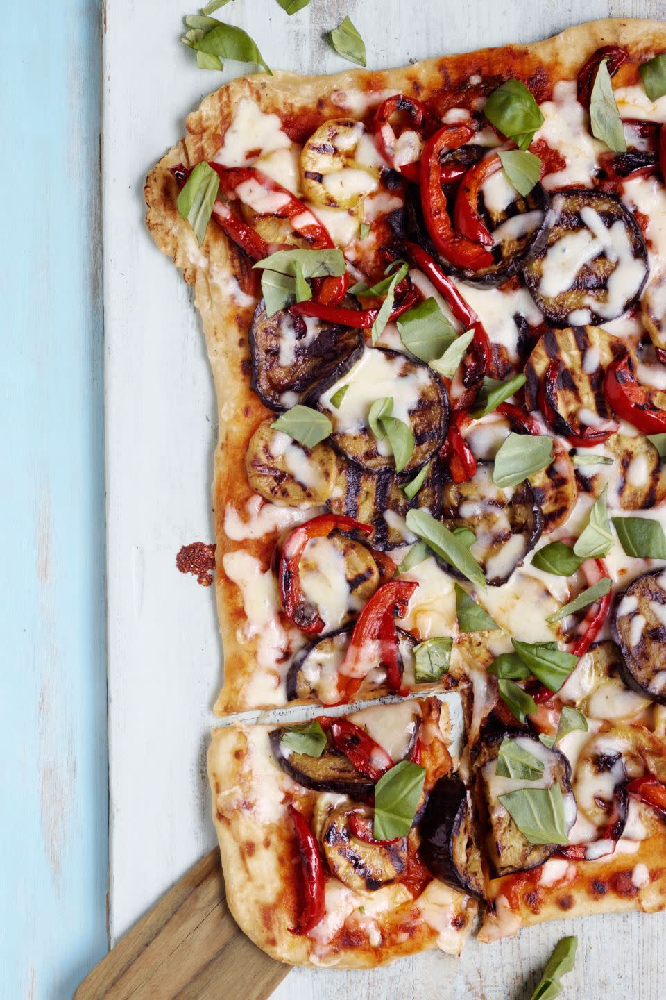 <p>Cristeta Comerford and Sam Kass, executive chef and assistant chef of the White House, came up with this pizza recipe that uses sweet potatoes for texture.</p><p><strong><a href="https://www.countryliving.com/food-drinks/recipes/a4103/grilled-white-house-pizza-recipe-clv0412/" rel="nofollow noopener" target="_blank" data-ylk="slk:Get the recipe" class="link ">Get the recipe</a>.</strong></p>
