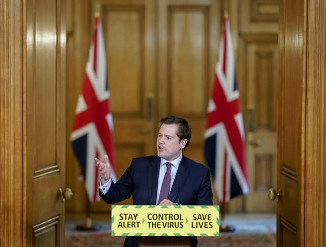 Communities Secretary Robert Jenrick  said full guidance would be given on Sunday (Andrew Parsons/10 Downing Street/PA)