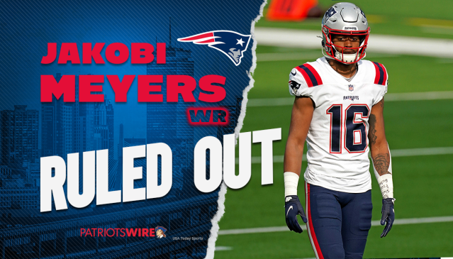 Jakobi Meyers ruled out for Patriots against Packers