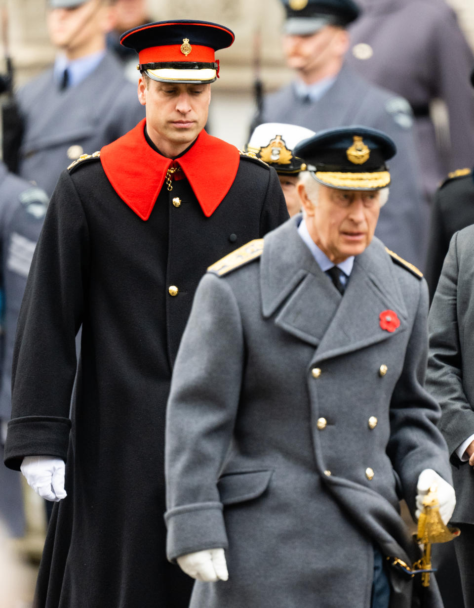 Prince William at Remembrance Sunday