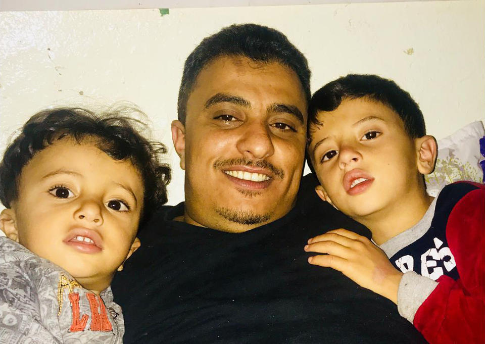 Hussein Saleh and his two sons. (Courtesy of Hussein Saleh)