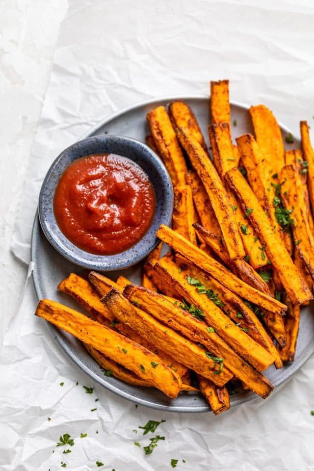 Roasted Sweet Potato Wedges - Two Peas & Their Pod