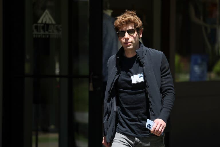 Sam Altman, CEO de OpenAI, en la reunión en Sun Valley en 2022, Idaho. (Kevin Dietsch/Getty Images)