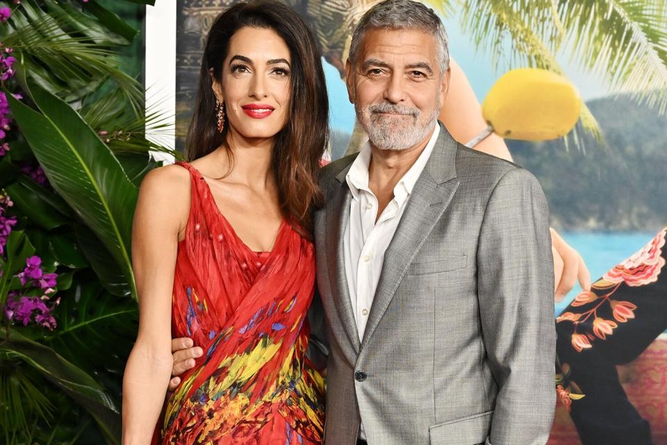 Mandatory Credit: Photo by Rob Latour/Shutterstock (13470999f) Amal Clooney and George Clooney 'Ticket to Paradise' film premire, Los Angeles, California, USA - 17 Oct 2022