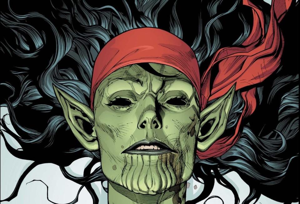 A Skrull from Marvel Comics. Skrulls creature greatly in Marvel Secret Invasion event.