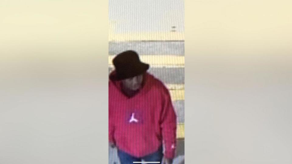 PHOTO: According to the Suffolk County District Attorney's Office, the suspect can be seen in surveillance footage at Logan International Airport in Boston on Nov. 1, 2023. (Suffolk County District Attorney's Office)
