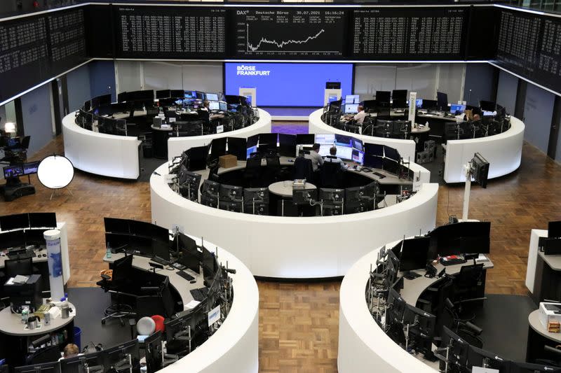 German share price index DAX graph is pictured at the stock exchange in Frankfurt