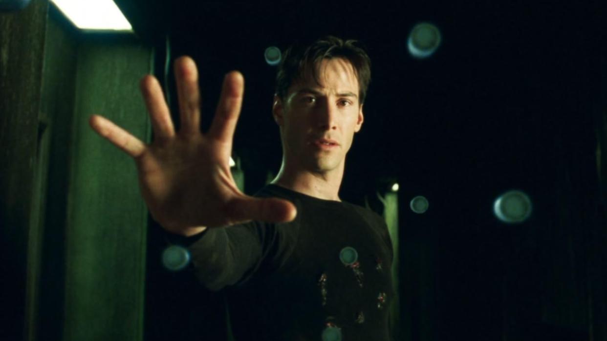  Keanu Reeves in The Matrix. 