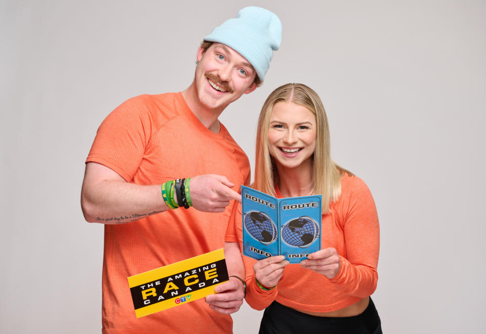 Ty Smith and Kat Kastner on The Amazing Race Canada Season 9 on CTV