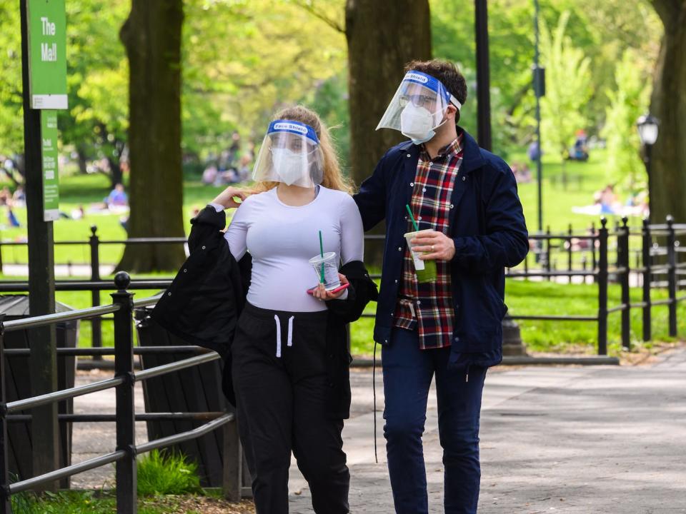 new york city parks busy weekend coronavirus