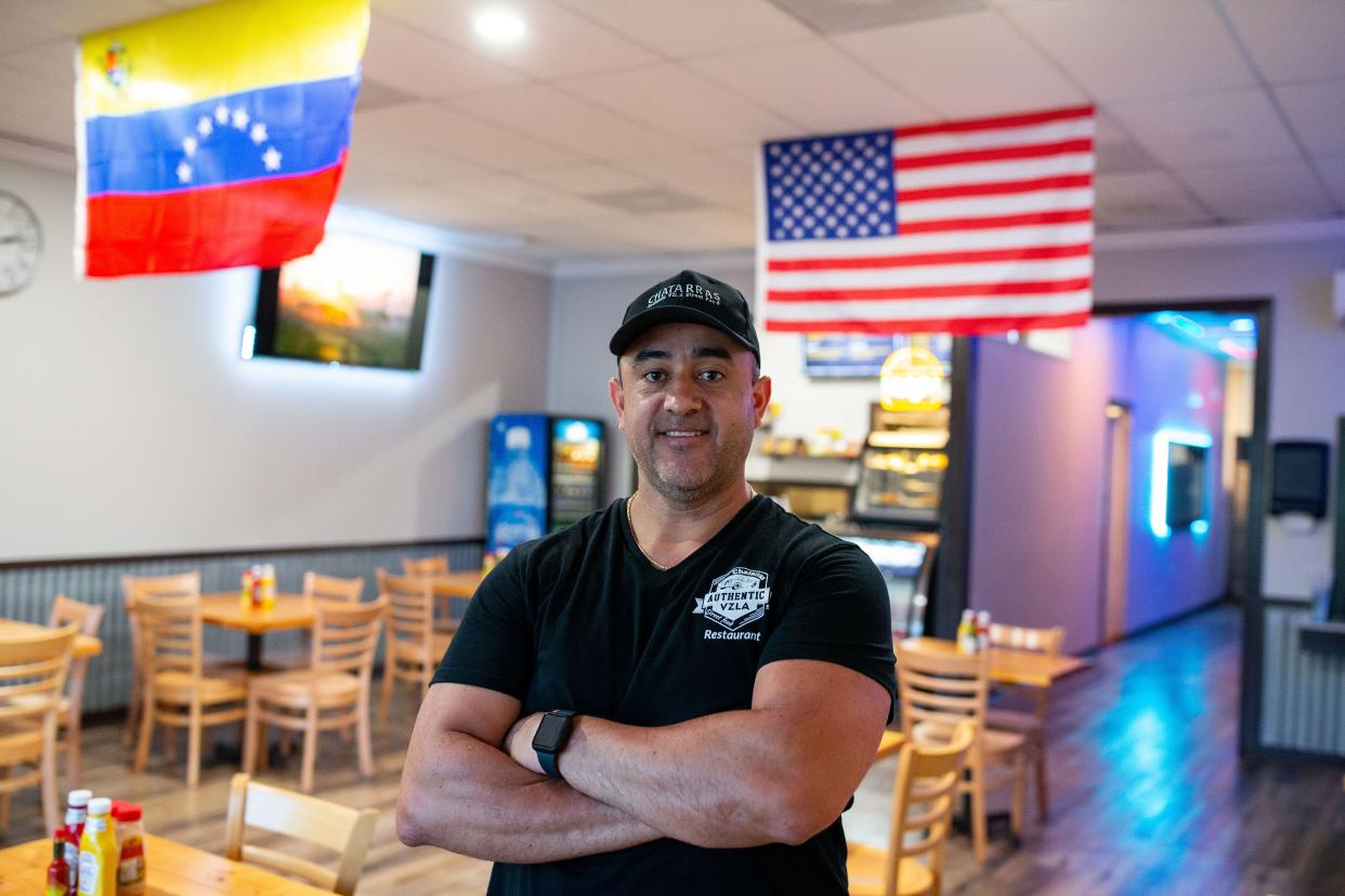 Jesus Lamas, owner of Chatarras, poses for a portrait in his new restaurant located at 3348 Mahan Drive on Thursday, July 6, 2023. 