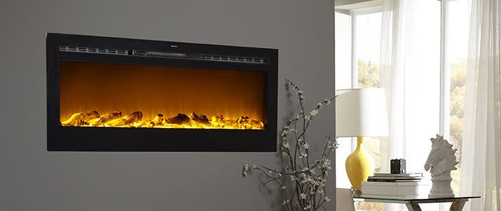 electric fireplace modern touchstone