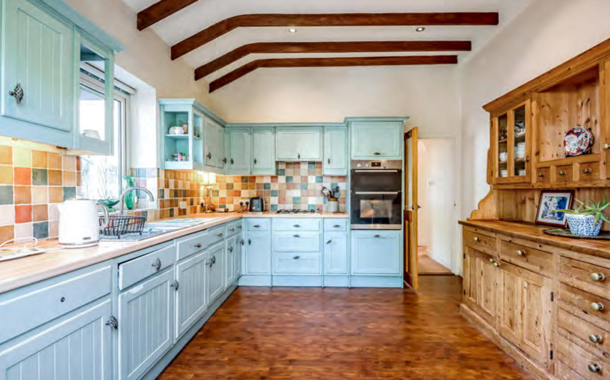 The kitchen in the unusual home. (Bradleys Estate Agents/SWNS)

