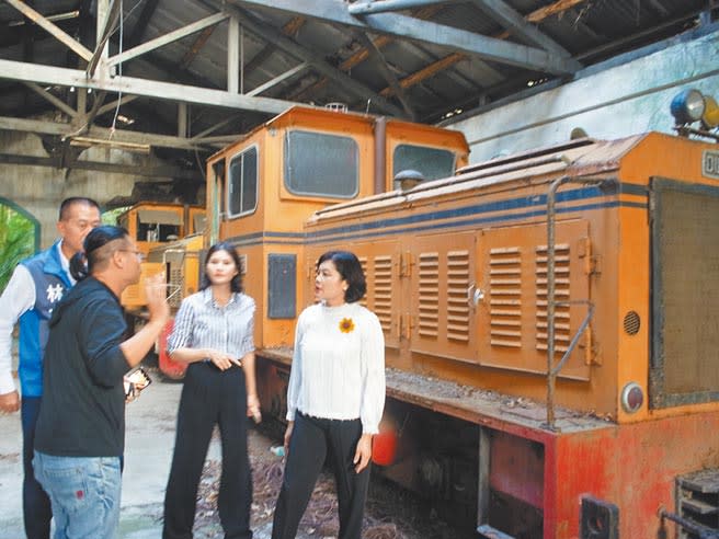 雲林縣北港糖廠保留載糖小火車車庫等場域，將規畫為文化產業園區。（張朝欣攝）