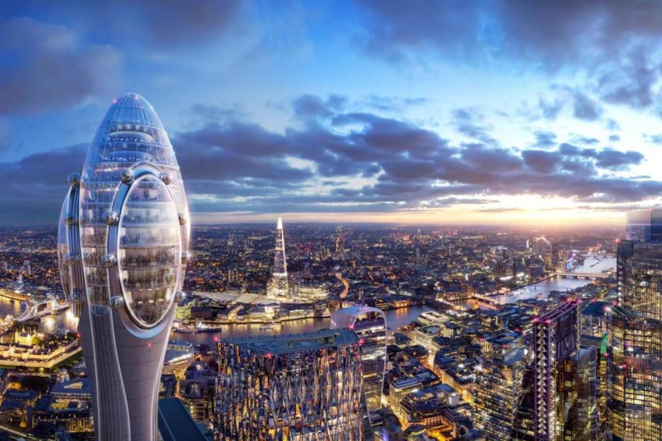 Plans for a new skyscraper: The Tulip (DBOX for Foster + Partners)