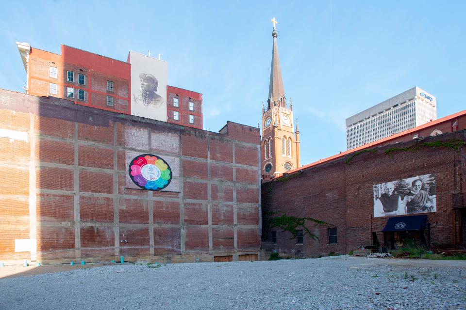 Buildings that will be revitalized by the University of Louisville as part of a new downtown campus. Provided on May 25, 2022