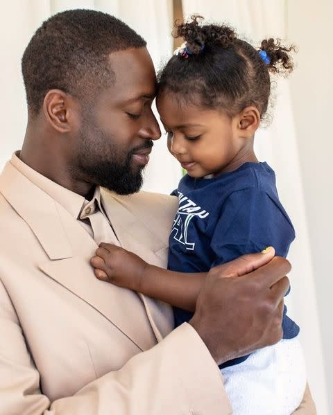 <p>Gabrielle Union celebrated husband Dwyane Wade by sharing an adorable series of family snaps. "I thank God everyday that your belief in YOU, is stronger than anyone's doubts. You continue to lead, to fight and to rejoice in love," she wrote.</p>