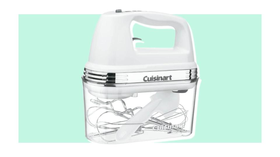 This Cuisinart hand mixer can mix batter and knead dough with ease