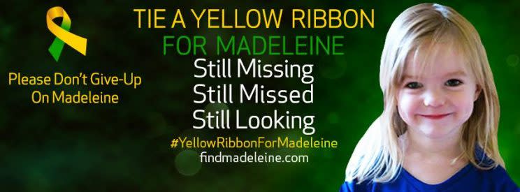 The campaign to find Madeleine has made a new plea on its Facebook page (Picture: Official Find Madeleine Campaign)