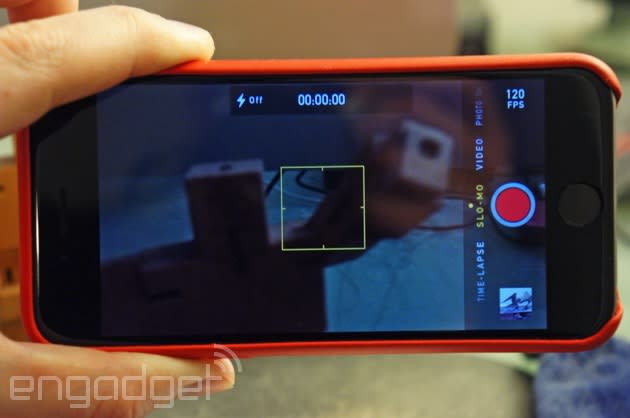 Slow-motion video on an iPhone 6