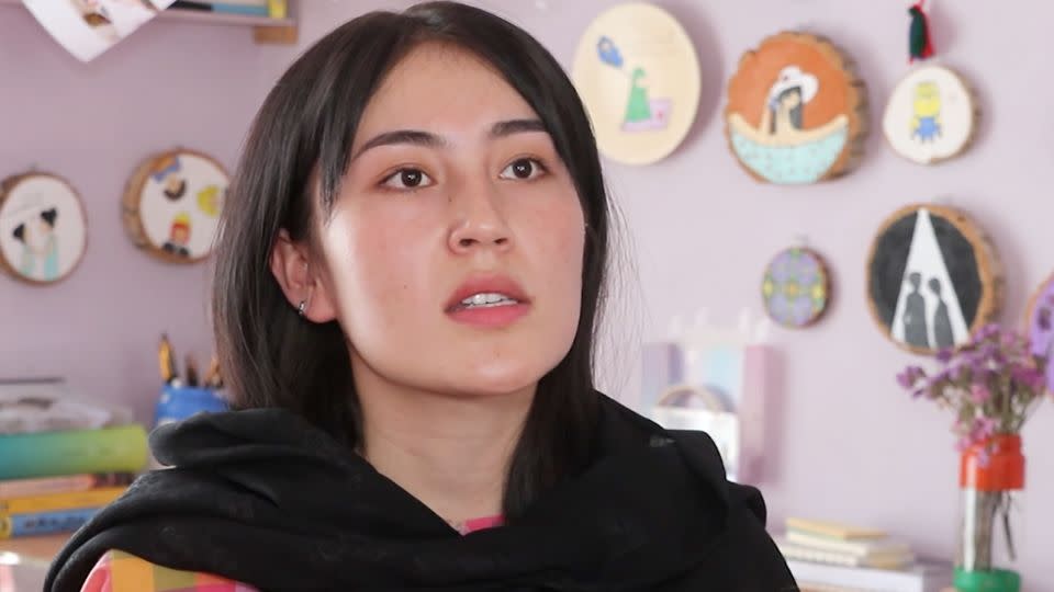 Zahra, a 20-year-old woman in Kabul, Afghanistan. - CNN