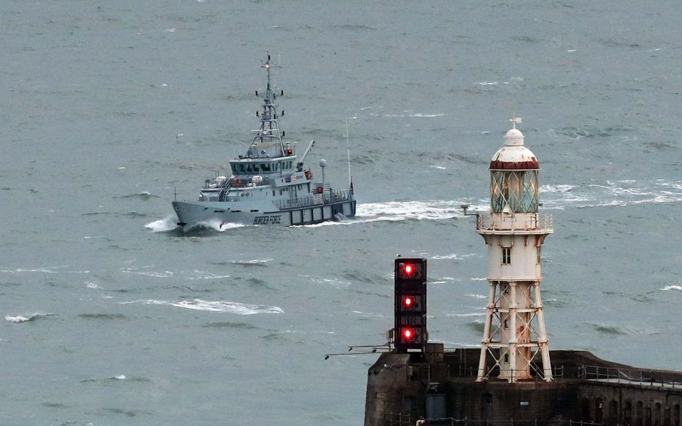 HMC Searcher is currently deployed in the English Channel, but two Border Force cutters, Protector and Seeker are still in the Mediterranean - PA