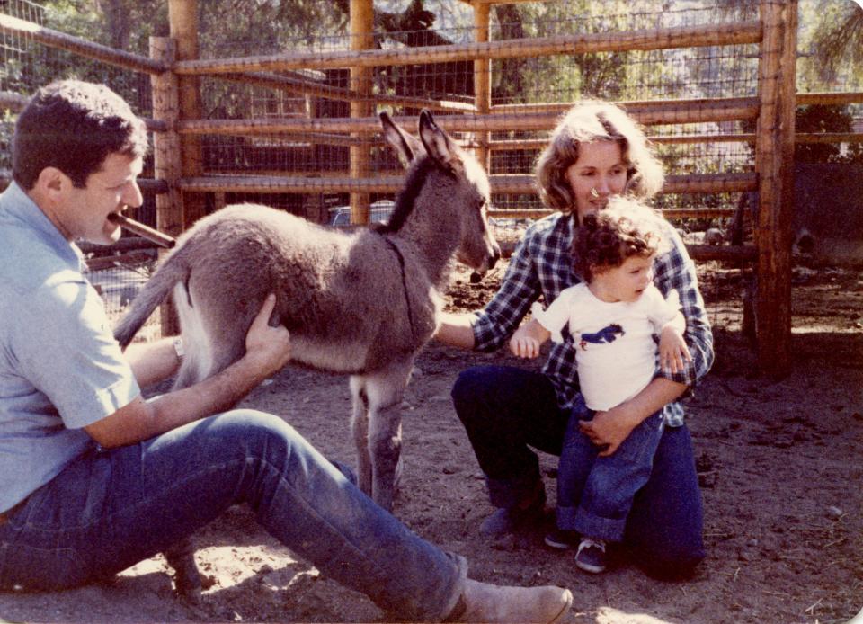 From left, Howard Braitman, his wife Lynn and a young Laurel in an undated photo.