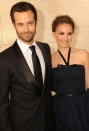 <div class="caption-credit">Photo by: Courtesy of WWD</div><b>Natalie Portman</b> <br> Engaged: December 2010 <br> Pregnancy announcement: December 2010 <br> Married: August 2012 <br> Portman tricked everyone when she and husband Benjamin Millepied wore what looked like wedding bands to the Oscars in February 2012. <br> <b>See more from <i>Brides</i>: <br> <a rel="nofollow noopener" href="http://www.brides.com/wedding-dresses-style/wedding-dresses/2013/03/wedding-dresses-long-sleeves-trends-2013-fall?mbid=synd_yshine#slide=1" target="_blank" data-ylk="slk:Wedding Dresses with Long Sleeves;elm:context_link;itc:0;sec:content-canvas" class="link ">Wedding Dresses with Long Sleeves</a> <br> <a rel="nofollow noopener" href="http://www.brides.com/wedding-dresses-style/wedding-dresses/2012/07/lace-wedding-dresses-spring-2013-gowns?mbid=synd_yshine#slide=1" target="_blank" data-ylk="slk:The Best Lace Wedding Dresses;elm:context_link;itc:0;sec:content-canvas" class="link ">The Best Lace Wedding Dresses</a></b> <br>