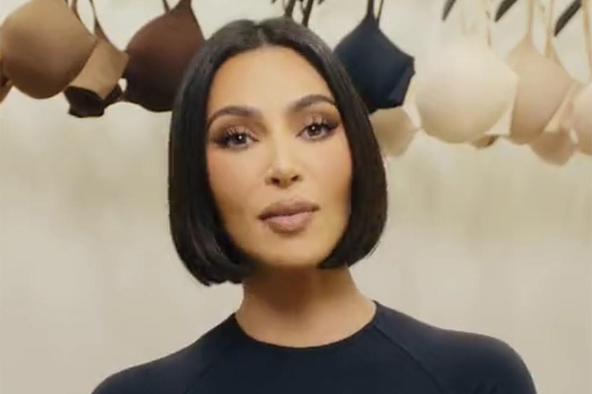 Kim Kardashian Unveils Chic New Bob Hairstyle in Video for SKIMS Campaign