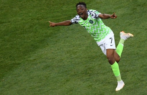 Ahmed Musa is the first Nigerian to score at two World Cups