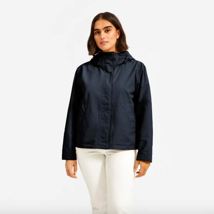 The ReNew Windbreaker in Midnight. Image via Everlane.