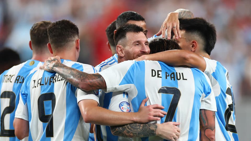 Argentina will play either Uruguay or Colombia in Sunday's final. - Sarah Stier/Getty Images