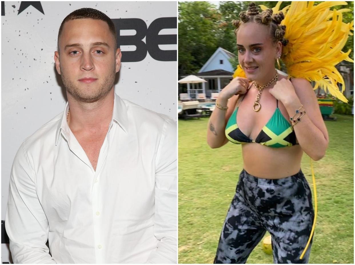 Rapper Chet Haze (left) had praise for Adele: Getty/Adele/Instagram