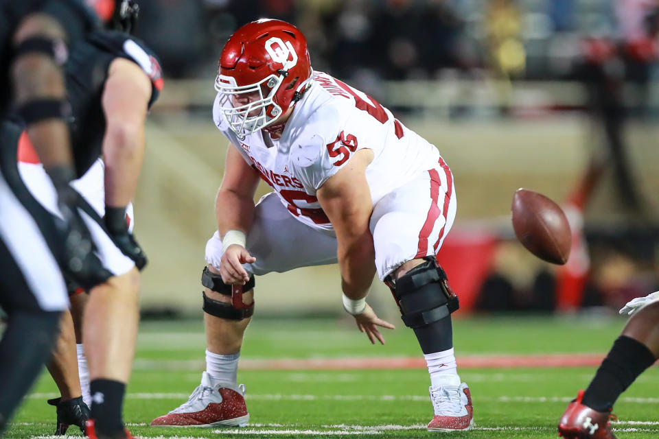 Most of the pre-draft concerns about Oklahoma C Creed Humphrey have proven to be unfounded. (Photo by John E. Moore III/Getty Images)