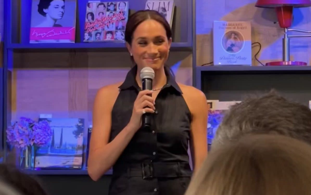 Duchess of Sussex gave a short speech to Oprah Winfrey's book club guests on Saturday evening