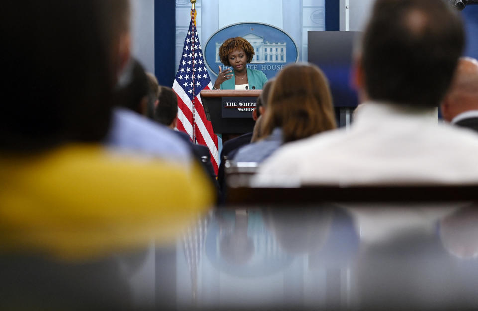 White House press secretary Karine Jean-Pierre 