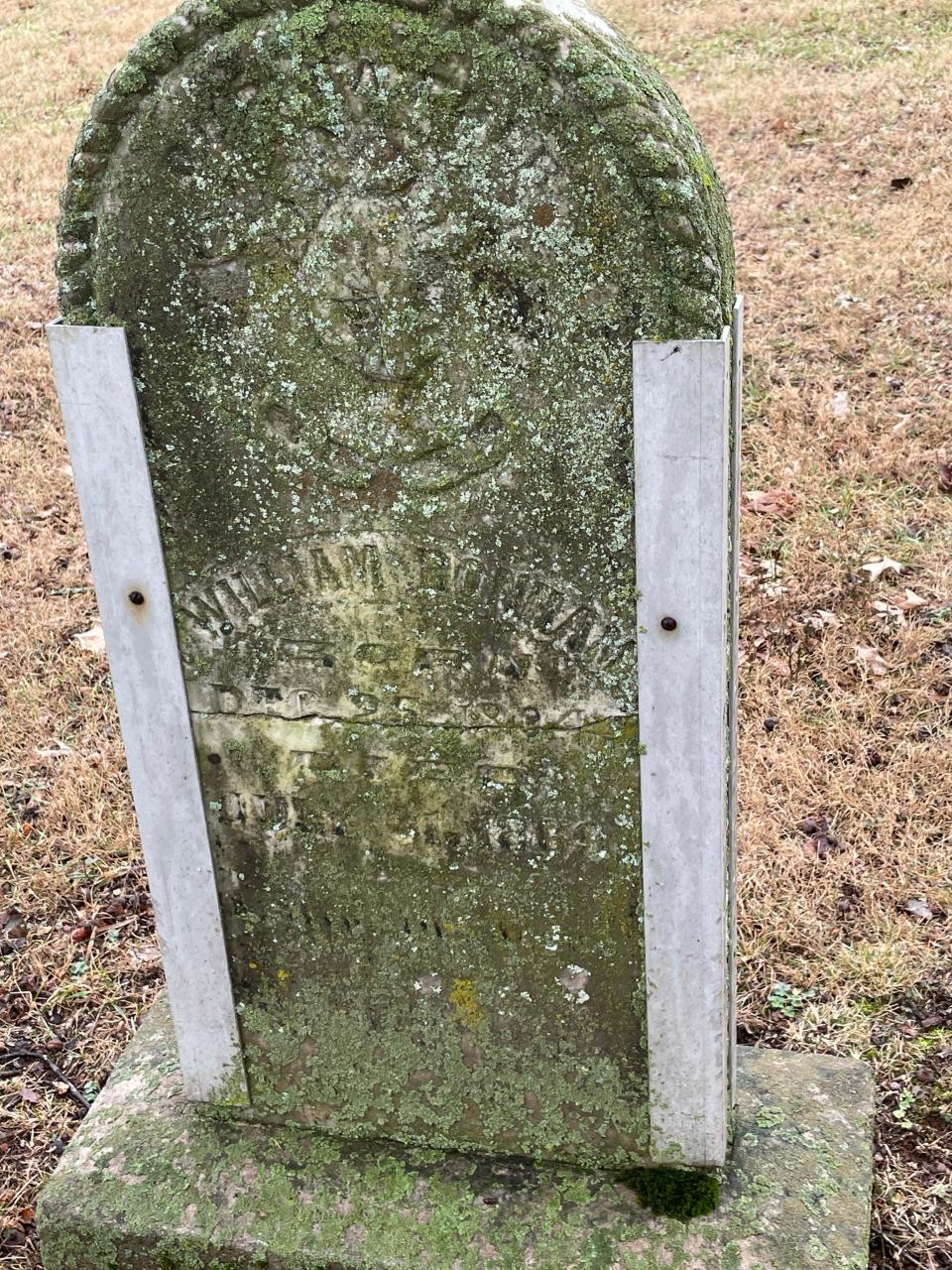 Stones are well taken care of and repaired at Pleasant Forest Cemetery. Jan. 18, 2023.