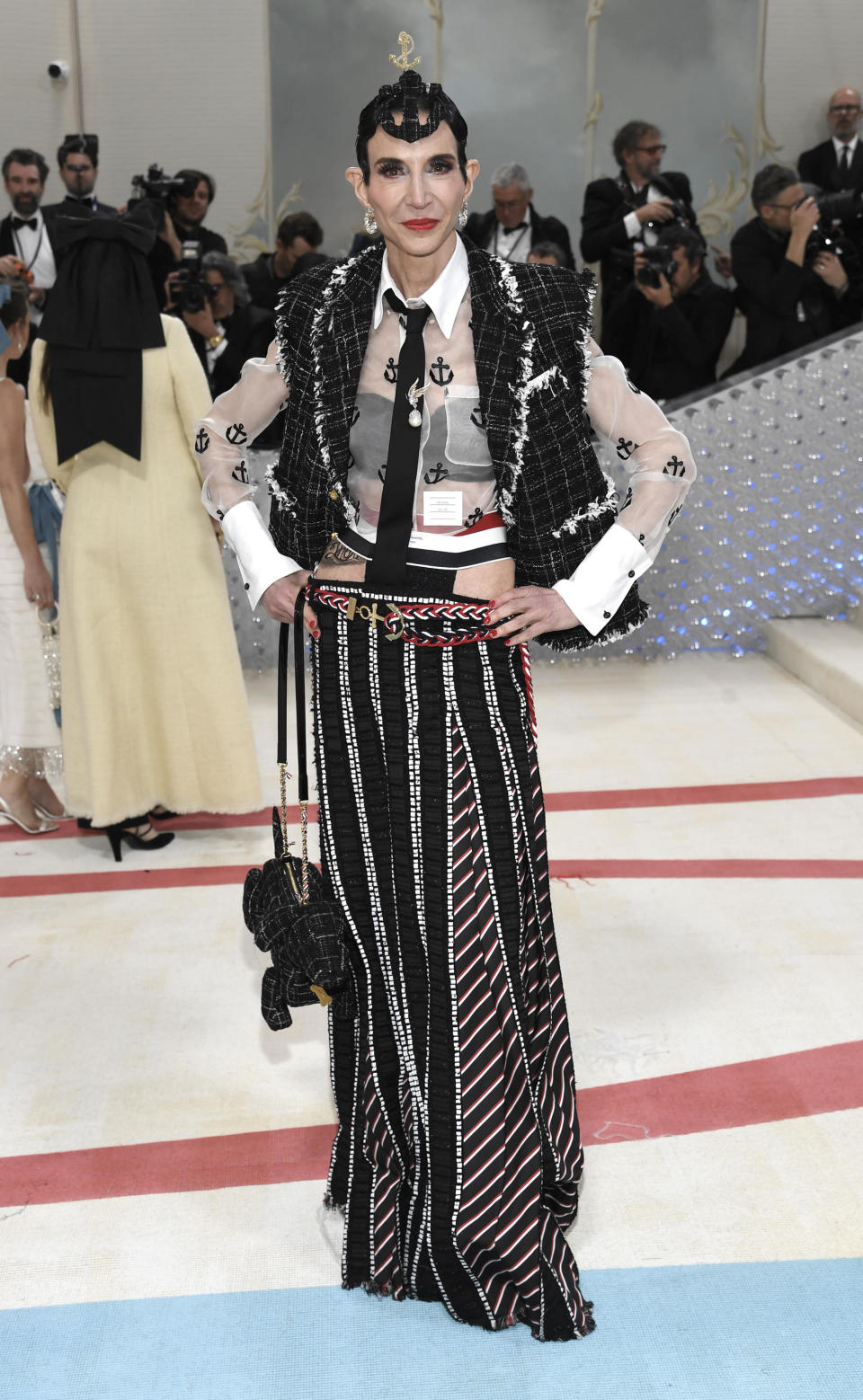 Amy Fine Collins attends The Metropolitan Museum of Art's Costume Institute benefit gala celebrating the opening of the 