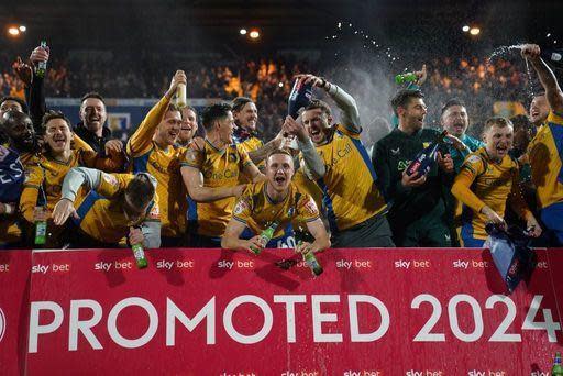 News and Star: Mansfield Town celebrate promotion from League Two