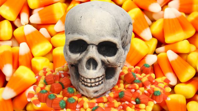 Unless you're eating up to 262 pieces of fun-sized Halloween candy or 1,627 pieces of candy corn, you shouldn't have to worry about this. (Photo: Getty Images/HuffPost)