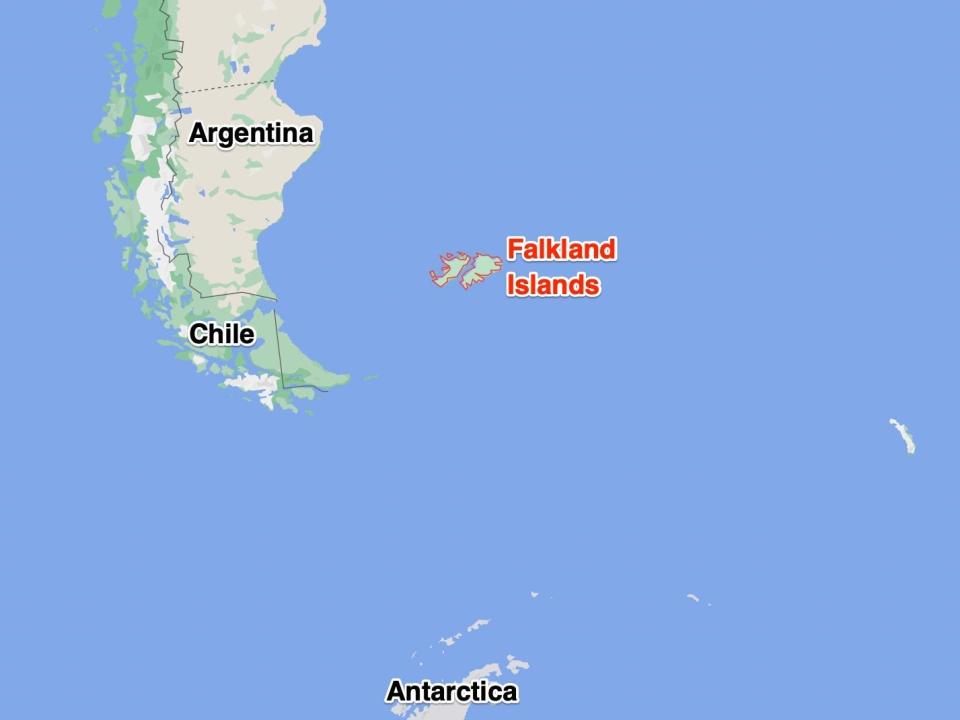 Falkland Islands map