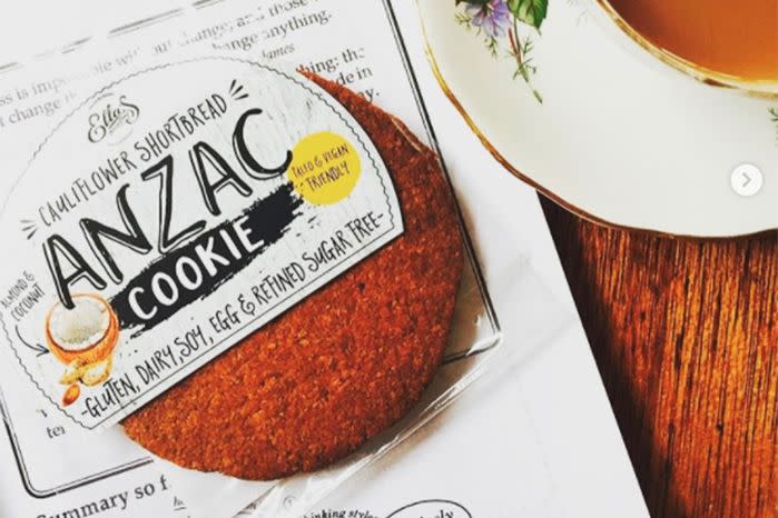 A Sydney health food business said they had no idea their vegan ANZAC cookies may not have the correct permission. Source: Instagram