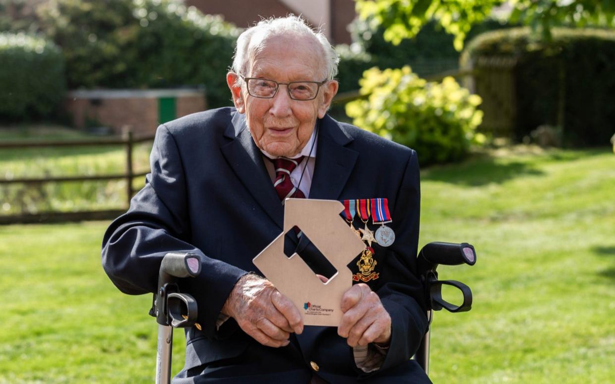 Capt Tom Moore has become the oldest person to reach number one in the UK singles charts - Emma Sohl/Capture The Light Photography