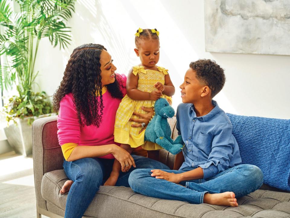 Tia Mowry spends time with her daugher, Cairo, and son, Cree.